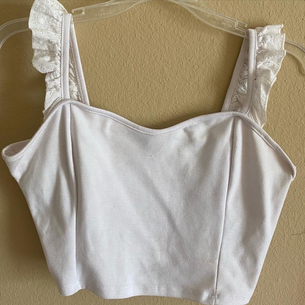 Eyelet crop top
